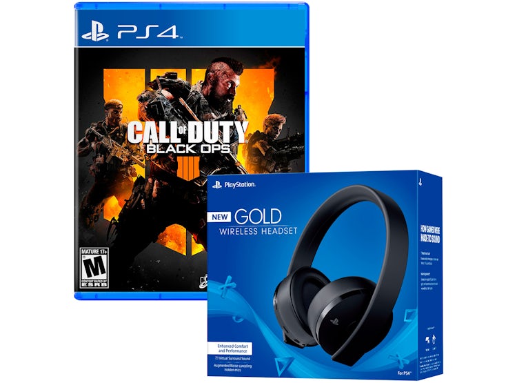 Banquete cuenta Discrepancia Ripley - AUDIFONOS PLAYSTATION 4 SERIE ORO + CALL OF DUTY BLACK OPS 4