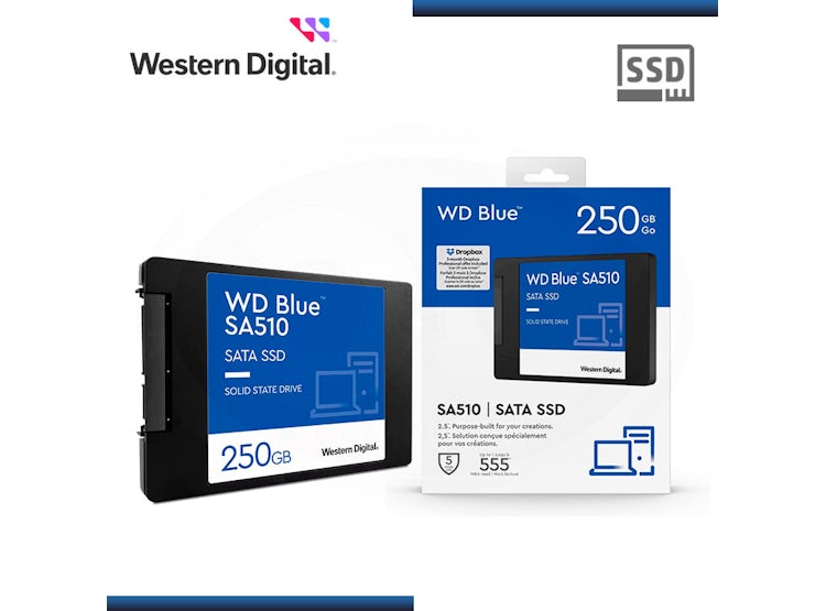 Ripley - DISCO DURO SSD WD WESTERN DIGITAL BLUE SATA