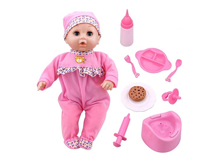  Baby Born Muñeca Bebe, Color Rosa, (Zapf Creation 10  Accesorios): Juguetes y juegos