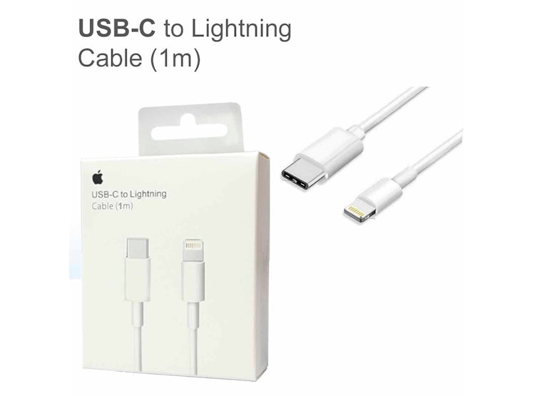 CABLE USB-C A LIGHTNING PARA IPHONE 14,14 PLUS, 14 PRO Y 14 PRO MAX DE 1MT